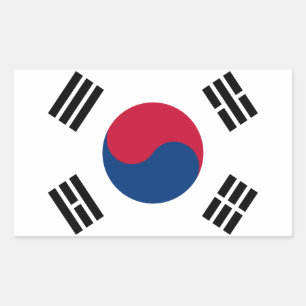 Adesivo Retangular Orgulho dos Coreanos Seoul S.K.