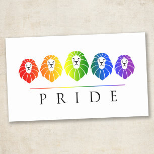 Adesivo Retangular Orgulho gay dos leões - LGBT
