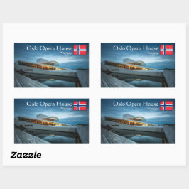 Adesivo Retangular Oslo Opera House