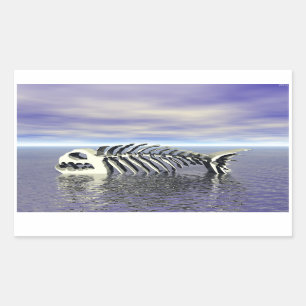 Adesivo Retangular Ossos do Peixe