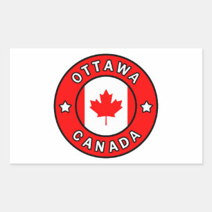 Adesivo Retangular Ottawa Canadá