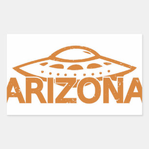 Adesivo Retangular OVNI de arizona