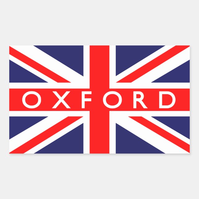 Adesivo Retangular Oxford: British Flag (Frente)