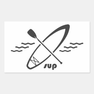 Adesivo Retangular Paddleboarding