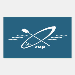 Adesivo Retangular Paddleboarding