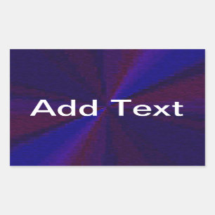 Adesivo Retangular Padrão de gradiente circular azul a roxo