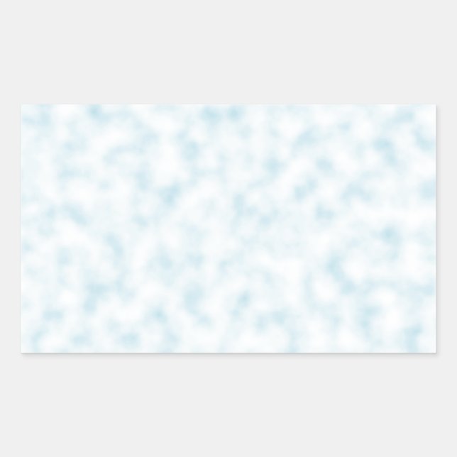 Adesivo Retangular Padrão de Nuvens Abstratas Azul e Branco (Frente)