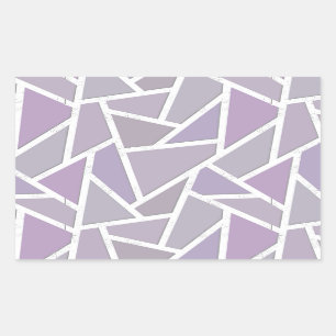 Adesivo Retangular padrão do mosaico da lavanda