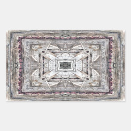 Adesivo Retangular Padrão Inspirado Aztec bonito Tingido Rosa