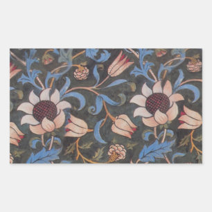 Adesivo Retangular Padrão William Morris Evenlode: Vintage Temperamen