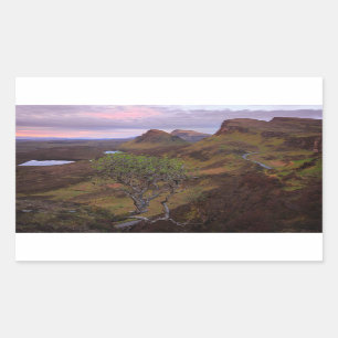 Adesivo Retangular Paisagem do nascer do sol de Quiraing em Skye