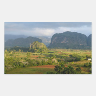 Adesivo Retangular Paisagem panorâmica do vale, Cuba