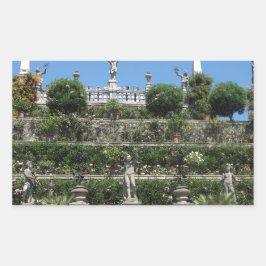 Adesivo Retangular Palácio Borromeo em Stresa, Itália
