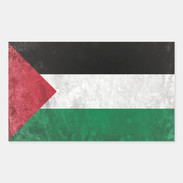 Adesivo Retangular Palestina (Frente)