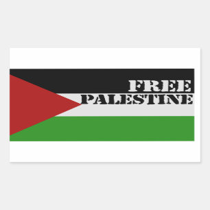 Adesivo Retangular Palestina livre