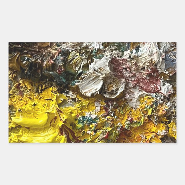 Adesivo Retangular Paleta de artistas #1 (Frente)