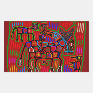 Adesivo Retangular Panamá Mola - Salve um Cavalo Monte um Cowboy