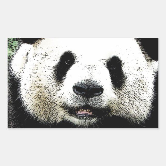 Adesivo Retangular Panda (Frente)