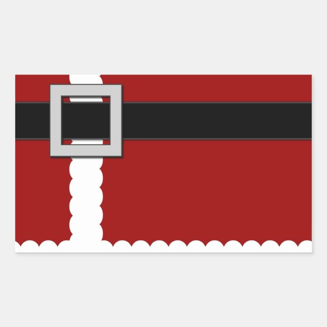 Adesivo Retangular Papai noel (Frente)