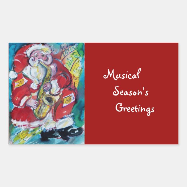 ADESIVO RETANGULAR PAPAIS NOEIS & SAX, PARTIDO NATAL (Frente)