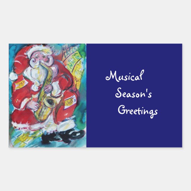 ADESIVO RETANGULAR PAPAIS NOEIS & SAX, PARTIDO NATAL (Frente)