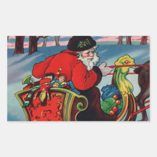 Adesivo Retangular Papais noeis vitorianos