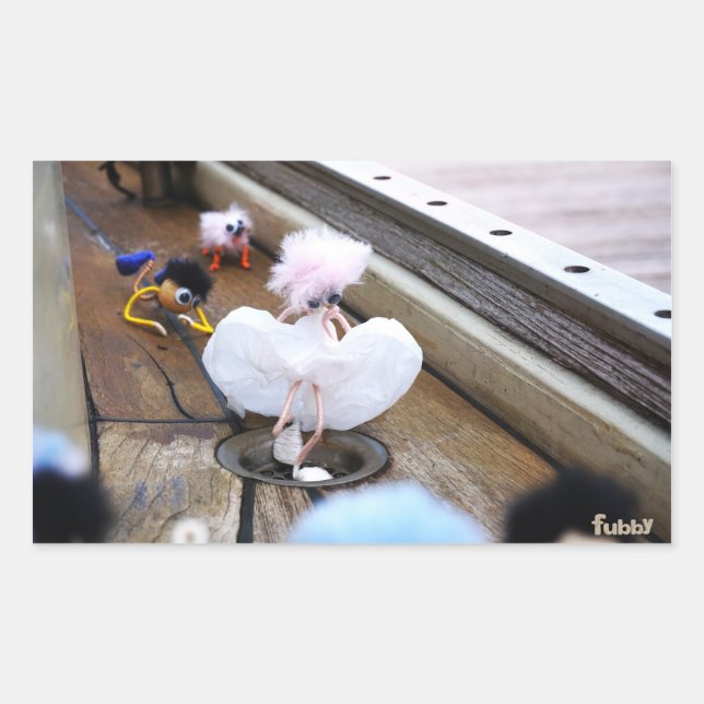 Adesivo Retangular Paparazzi bij Fubby op rooster. (Frente)