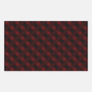 Adesivo Retangular Papel de Parede Vermelho Veludo Vintage Design Abs