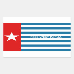 Adesivo Retangular papua oeste