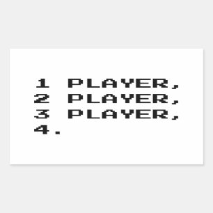 ADESIVO RETANGULAR PARA MÚLTIPLOS JOGADORES