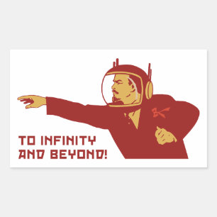 Adesivo Retangular Para o infinito e além