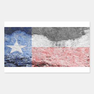 Adesivo Retangular parede do tijolo de bandeira texas
