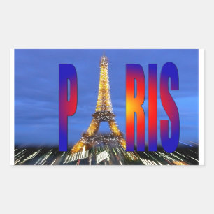 Adesivo Retangular Paris França