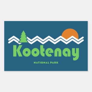 Adesivo Retangular Parque Nacional de Kootenay