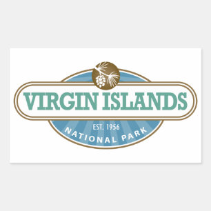 Adesivo Retangular Parque nacional de Virgin Islands