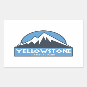Adesivo Retangular Parque nacional de Yellowstone