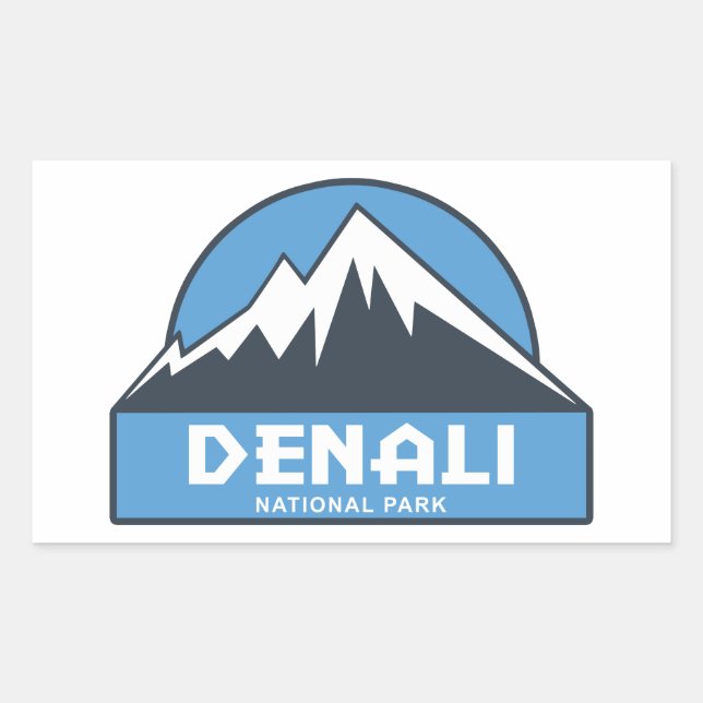 Adesivo Retangular Parque Nacional Denali (Frente)