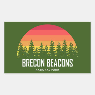 Adesivo Retangular Parque Nacional dos Beacons Brecon
