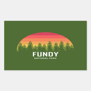 Adesivo Retangular Parque Nacional Fundy