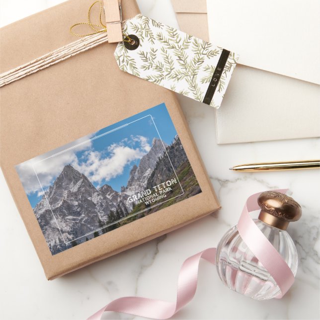 Adesivo Retangular Parque Nacional Grand Teton (Presentear)