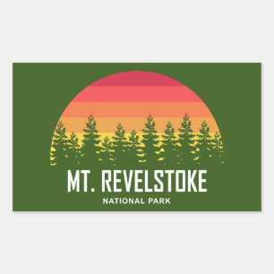 Adesivo Retangular Parque Nacional Monte Revelstoke