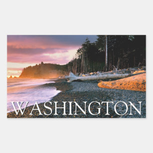Adesivo Retangular Parque Nacional Olímpico   Estado de Washington