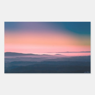 Adesivo Retangular Parque Nacional Pink Sunrise Hot Springs, Arkansas