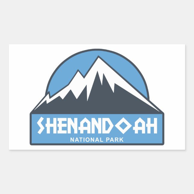 Adesivo Retangular Parque Nacional Shenandoah (Frente)
