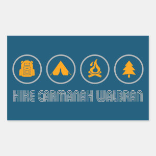Adesivo Retangular Parque Provincial de Hike Carmanah Walbran
