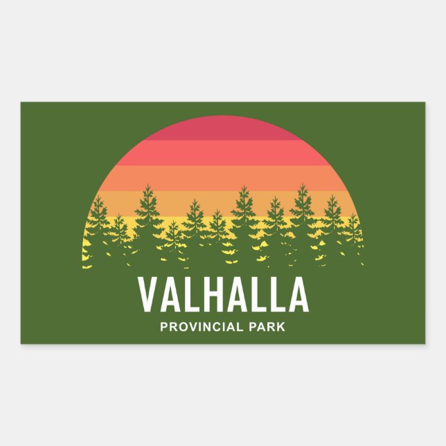 Adesivo Retangular Parque Provincial de Valhalla (Frente)