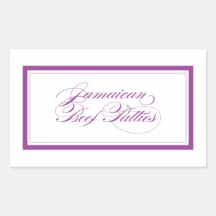 Adesivo Retangular Partes de Carne de Bovino Personalizada_Jamaicana