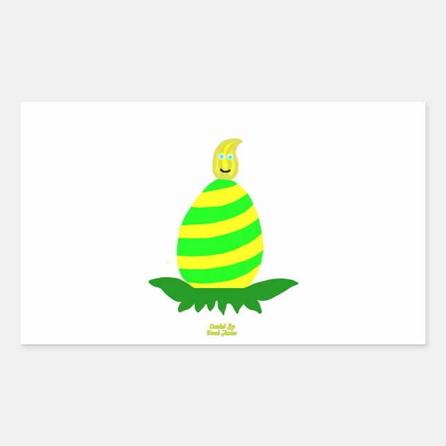 Adesivo Retangular Páscoa Deseja Retângulo (Frente)