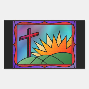 Adesivo Retangular Páscoa Morning Stickers