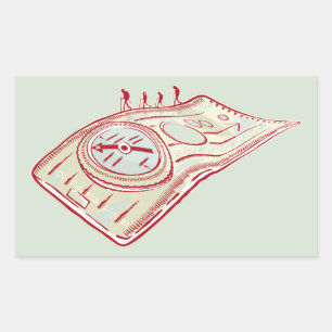 Adesivo Retangular Passagem de caminhada